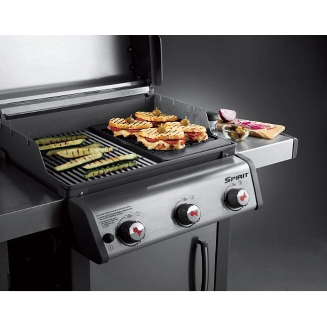 Vendita online Piastra in ghisa per barbecue Spirit Weber 3 bruciatori